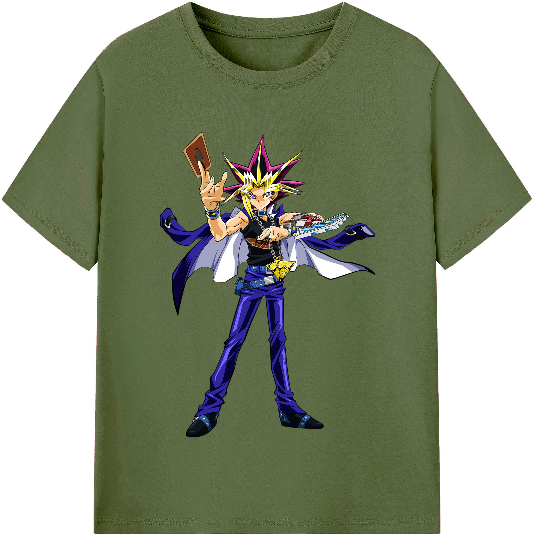 （画像用） 遊☆戯☆王 Yu-Gi-Oh! 綿100％半袖Tシャツ（フロントプリント）